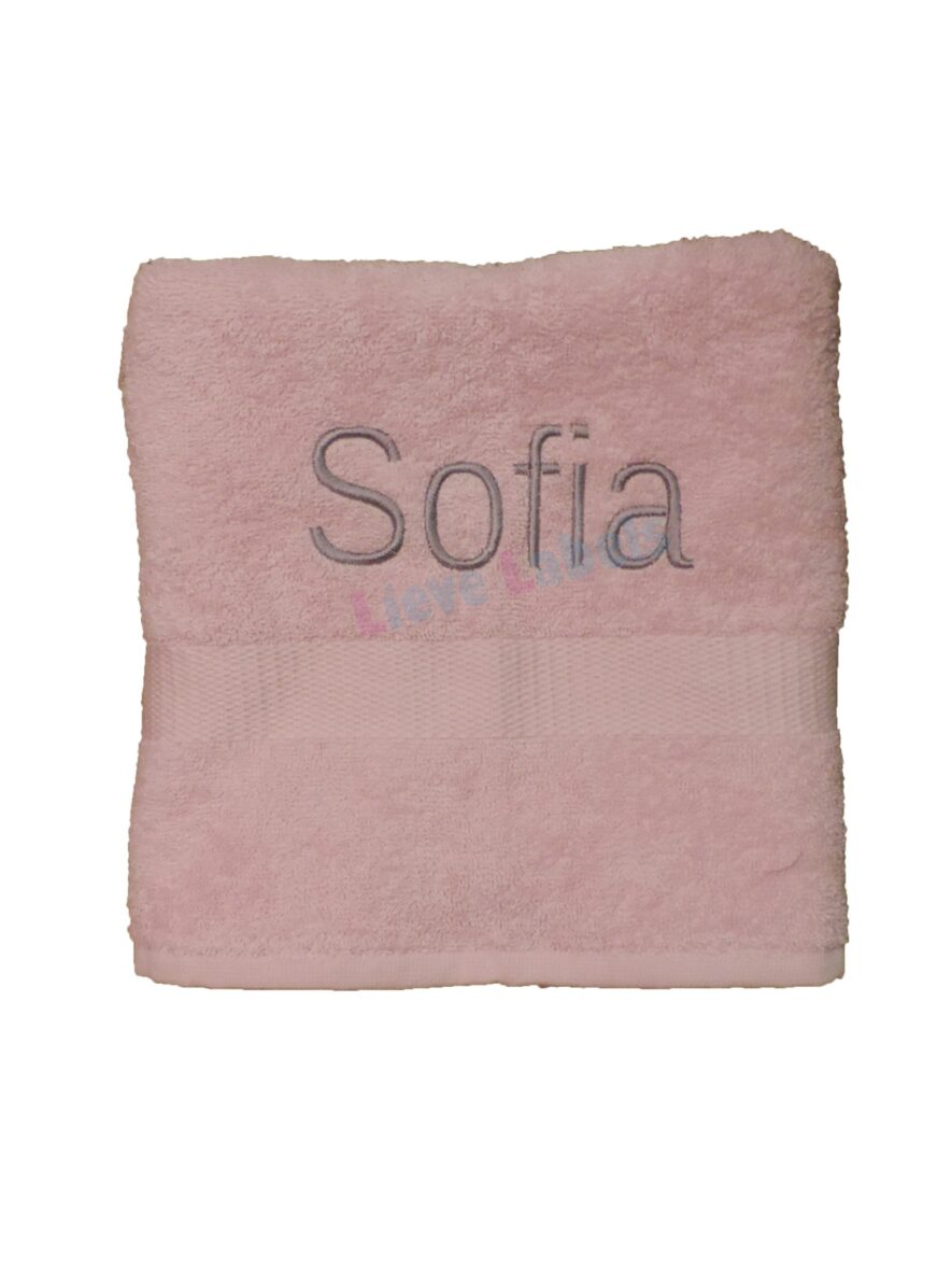 Handdoek babyroze