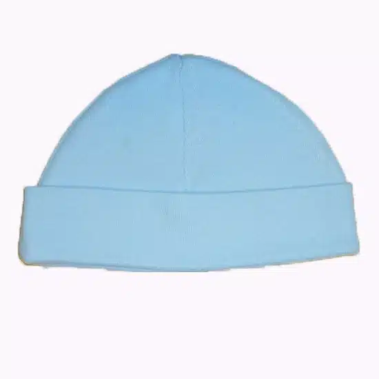 Baby muts met naam – babyblauw