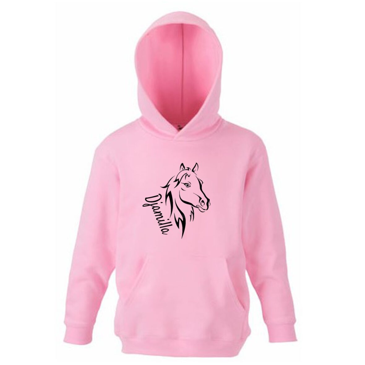 Hoodie met naam – Paard