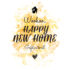 Wijn etiket - Happy New Home