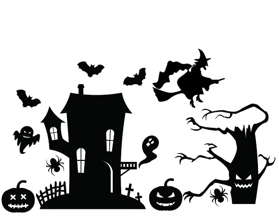 Raamsticker Halloween – herbruikbaar