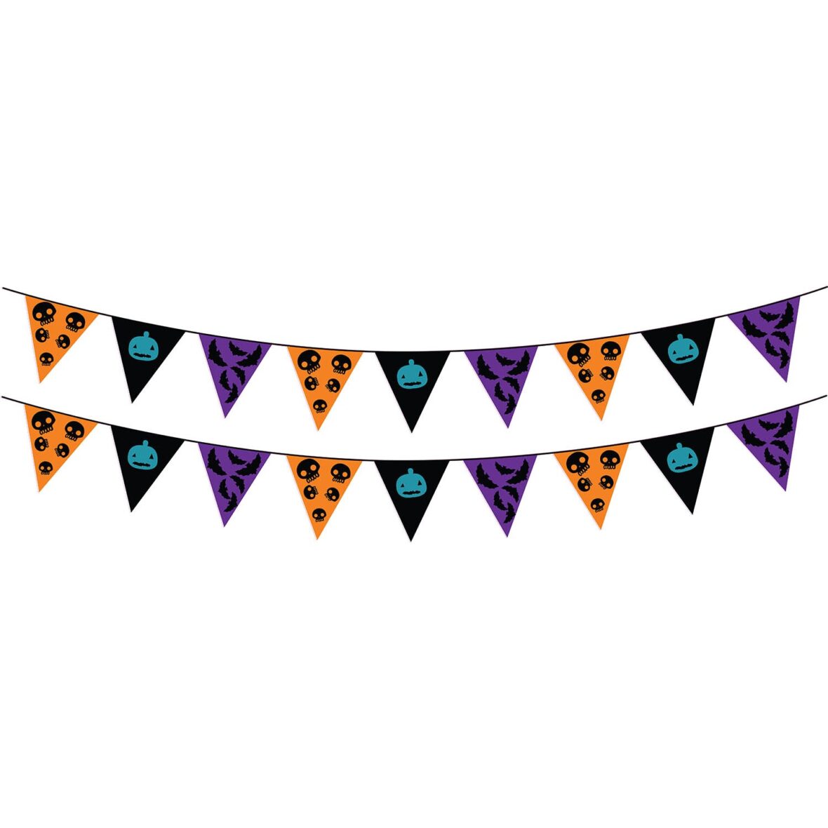 Herbruikbare statische raamsticker Halloween slinger