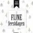 wijn etiket - fijne feestdagen kerstbomen