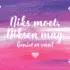 Houten theedoos - Niks moet, niksen mag
