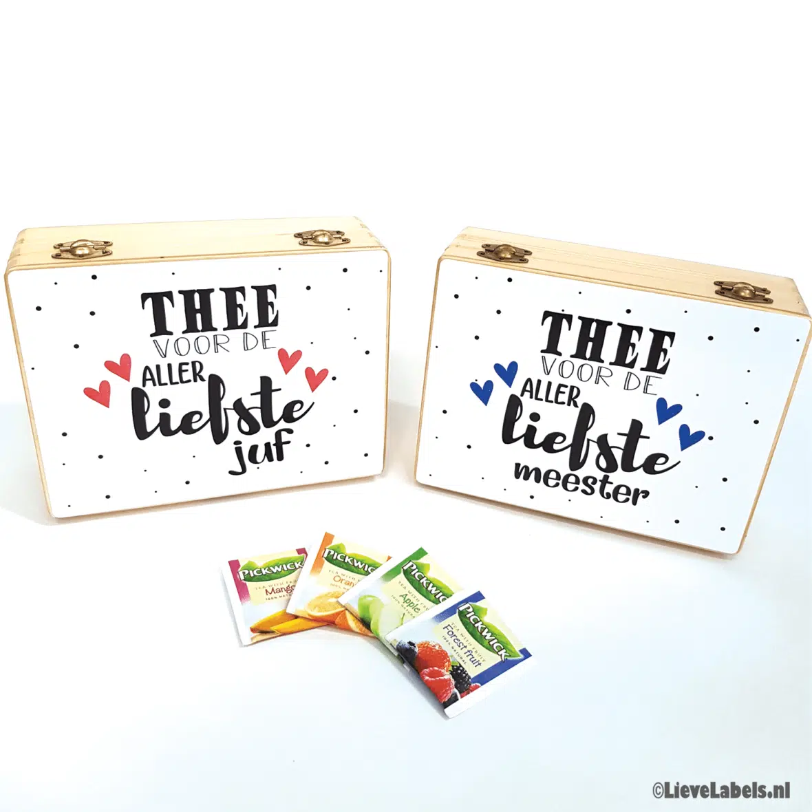 Houten theedoos – voor de aller liefste