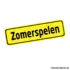 Herbruikbare statische raamsticker - Naamplaat Zomerspelen