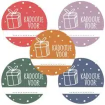 Stickers - Kadootje voor... | 10 stuks