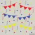 Herbruikbare statische raamsticker - Carnaval Rood/Blauw/Geel