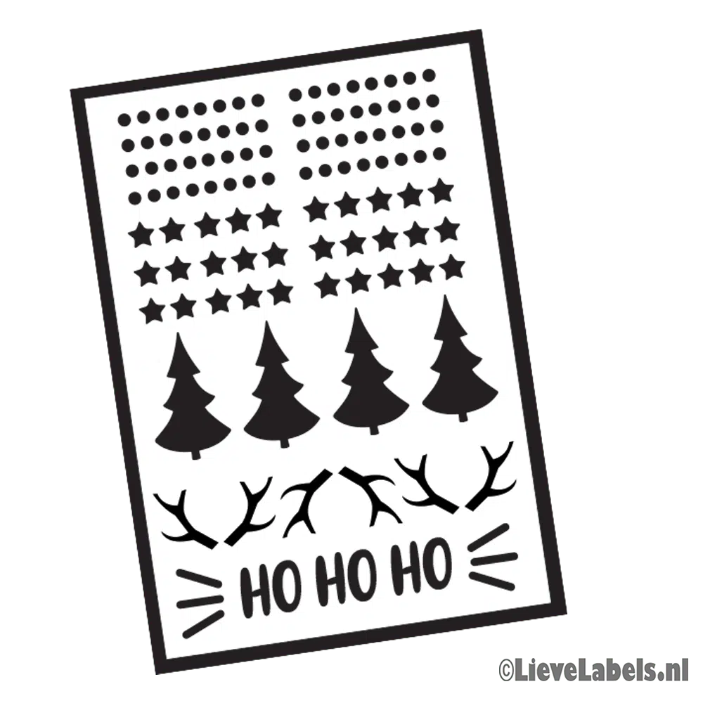 DIY Stickers Kerst Mix