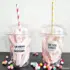 Plastic beker met deksel