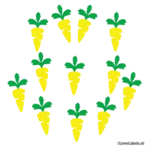 Herbruikbare statische Stickers - Peeën Zomerspelen