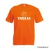 Oranje shirt met naam - Voetbal