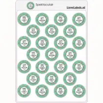 Stickervel - Bedankt voor de SPEKtaculaire tijd