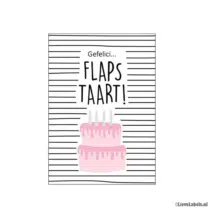 Wenskaart - Gefeliciflapstaart