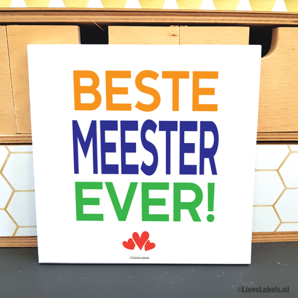 Tegeltje – Beste meester