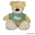 Grote beige knuffel beer met naam