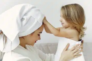 mother and daughter bonding