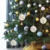 Houten kerstbal met naam