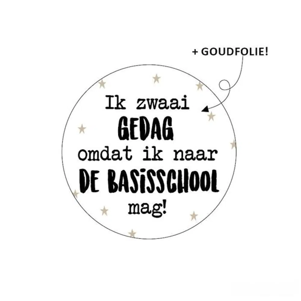 Stickers – Ik zwaai gedag | 10 stuks
