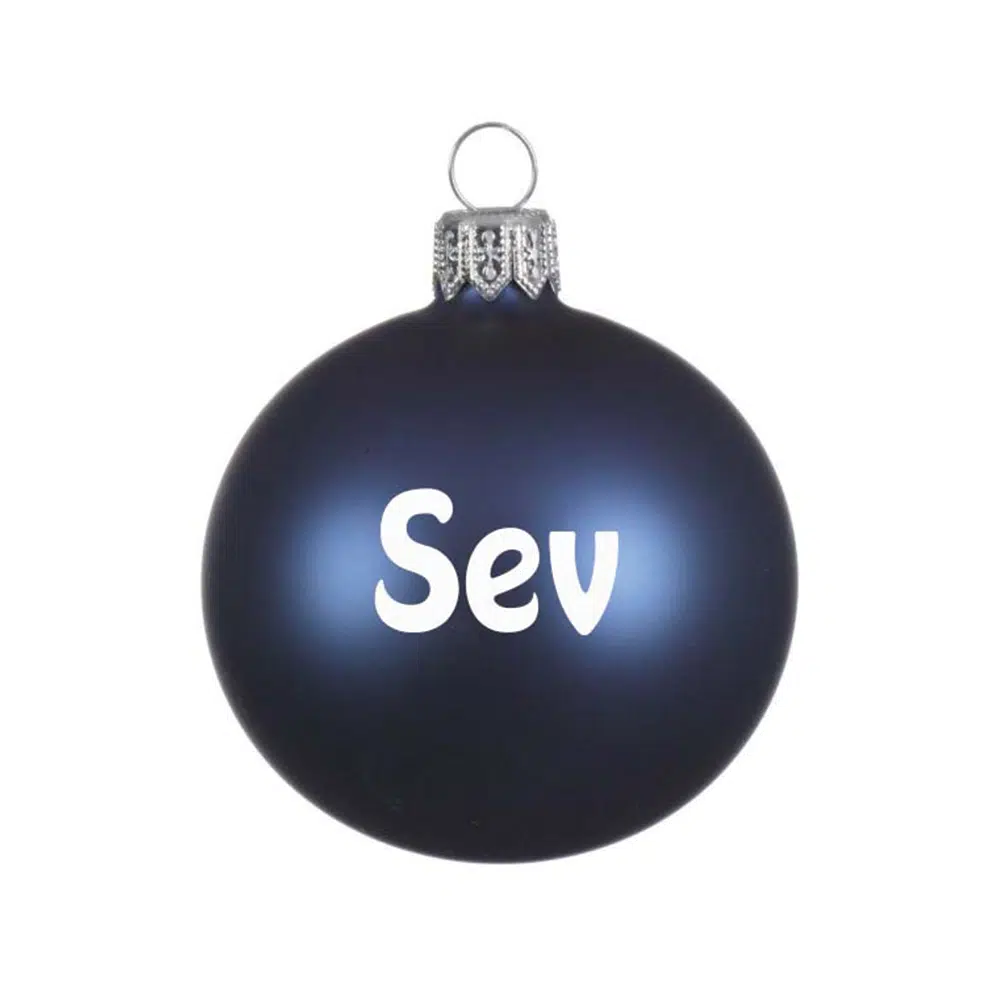 Kerstbal-nachtblauw-mat