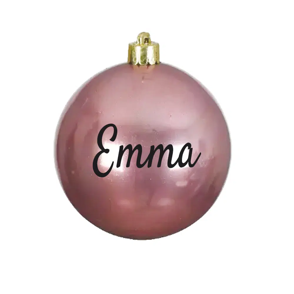 Kerstbal-roze-glans