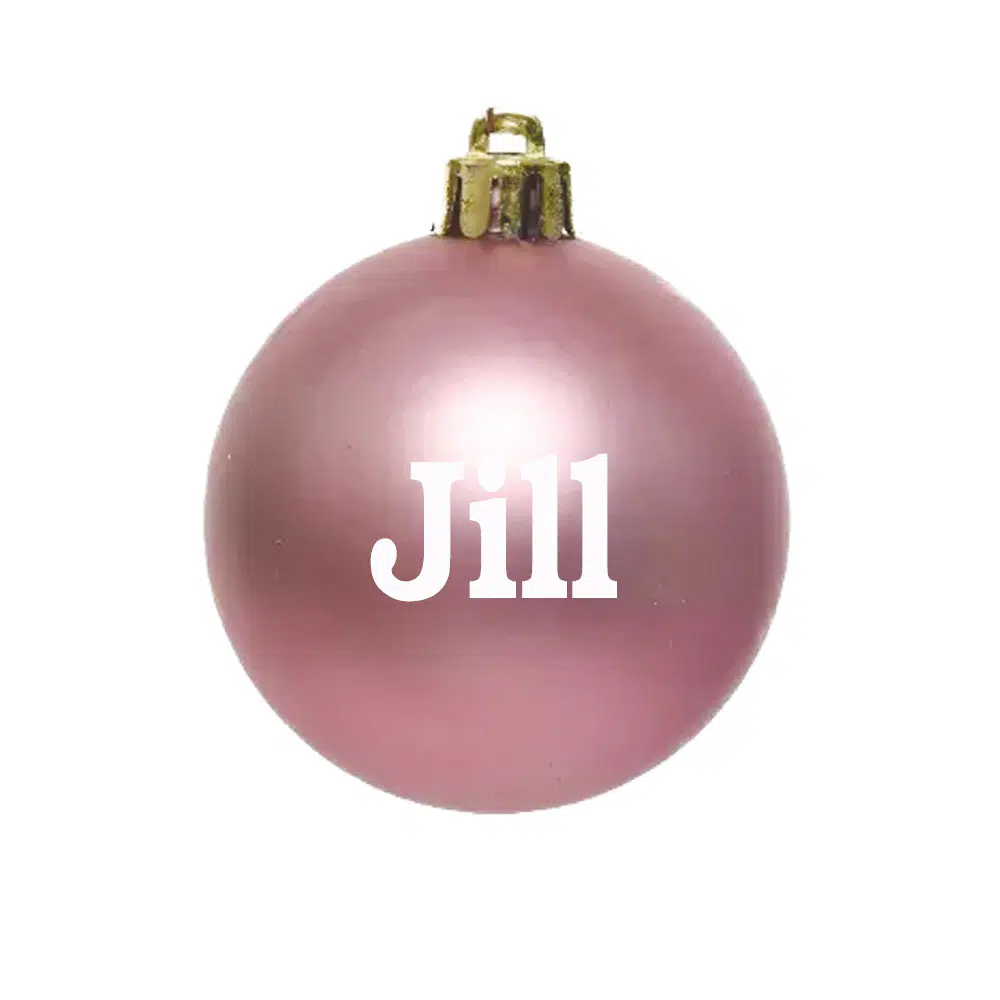 Kerstbal-roze-mat