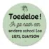 Traktatie sticker - Andere school