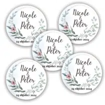 Gepersonaliseerde stickers bruiloft