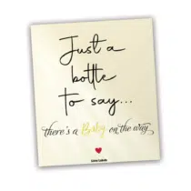 Wijn etiket - Baby on the way