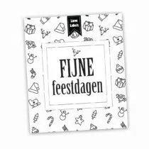 Wijn etiket - Fijne feestdagen