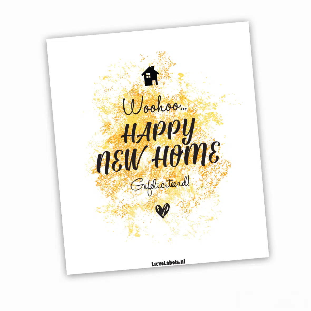 Wijn etiket – Happy New Home