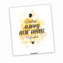 Wijn etiket - Happy New Home