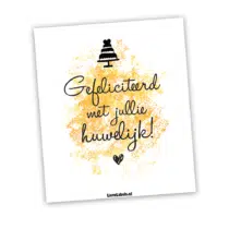 Wijn etiket - Huwelijk
