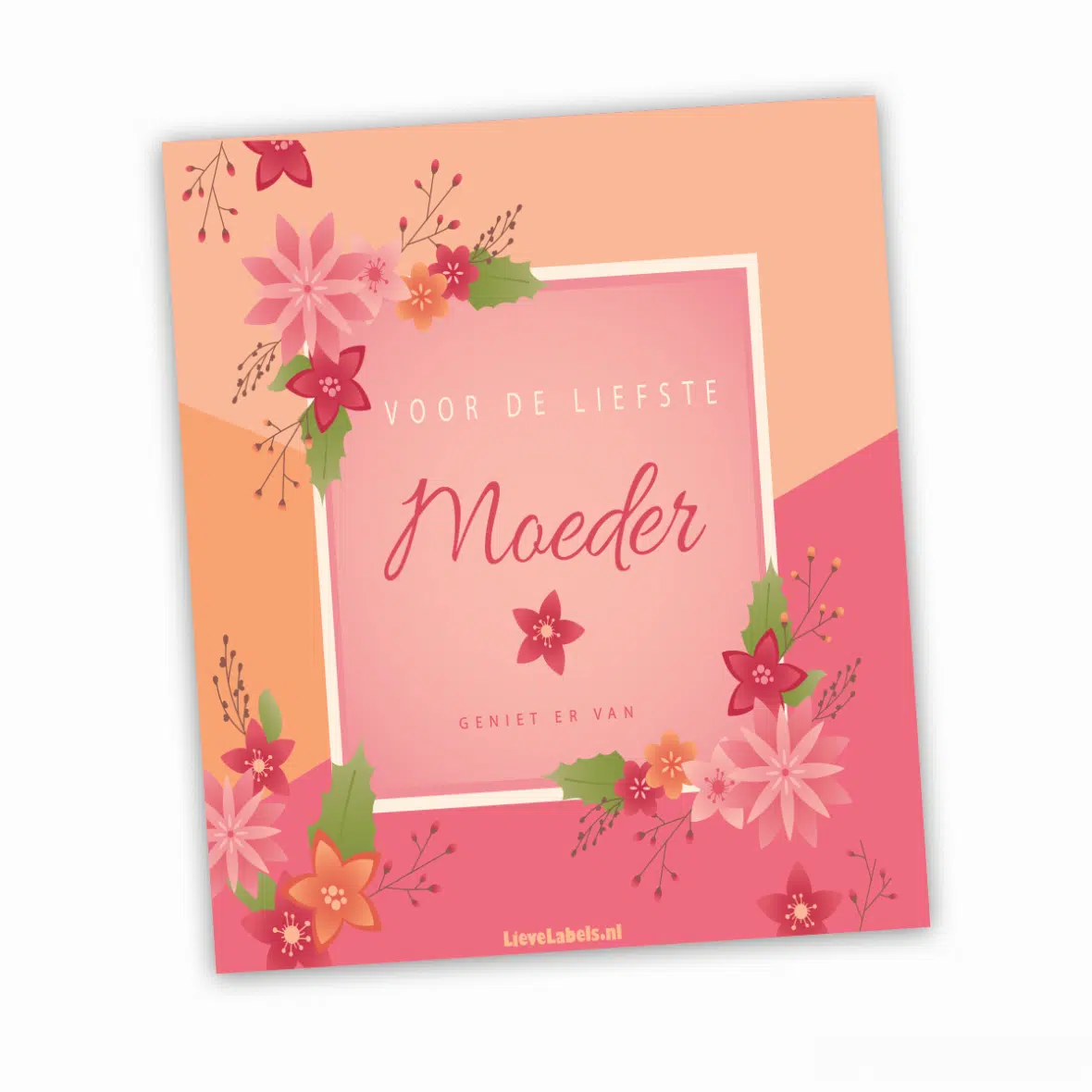 Wijn etiket – Voor de liefste moeder
