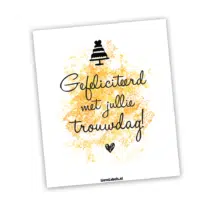 Wijn etiket – Trouwdag