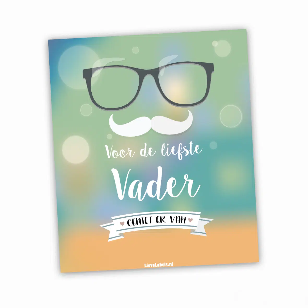 Fles etiket – Voor de liefste vader