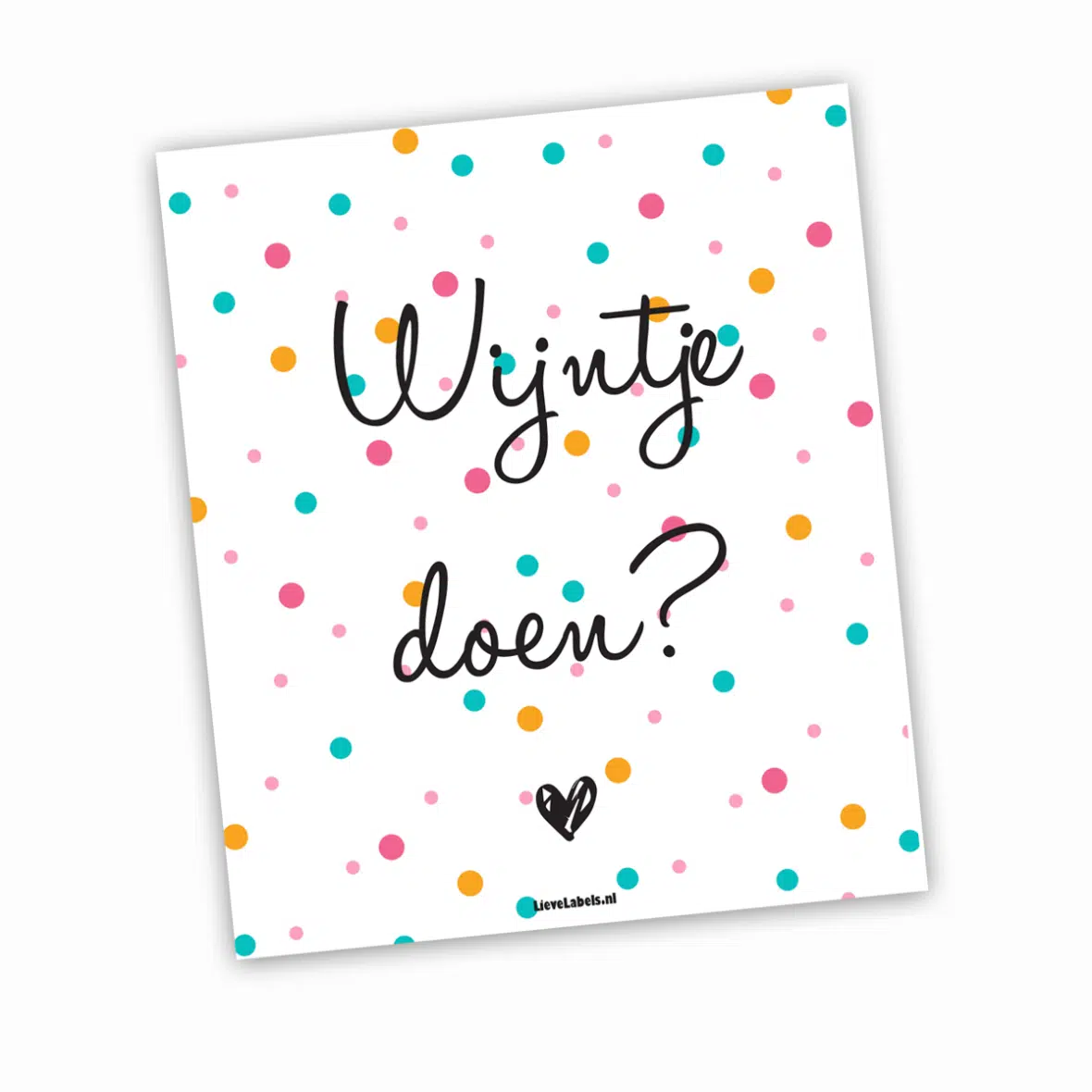 Wijn etiket – Wijntje doen?
