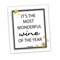 Wijn etiket - Most wonderful wine of the year
