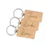 Houten sleutelhanger met naam