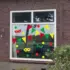 Herbruikbare statische raamsticker - Vlaggenlijn
