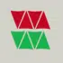 Herbruikbare statische raamsticker - Vlaggenlijn Rood/Groen