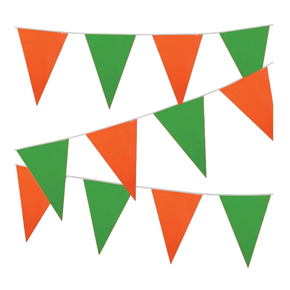Vlaggenlijn groen/oranje – 10m