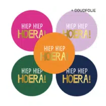 Stickers - Hoera! | 10 stuks