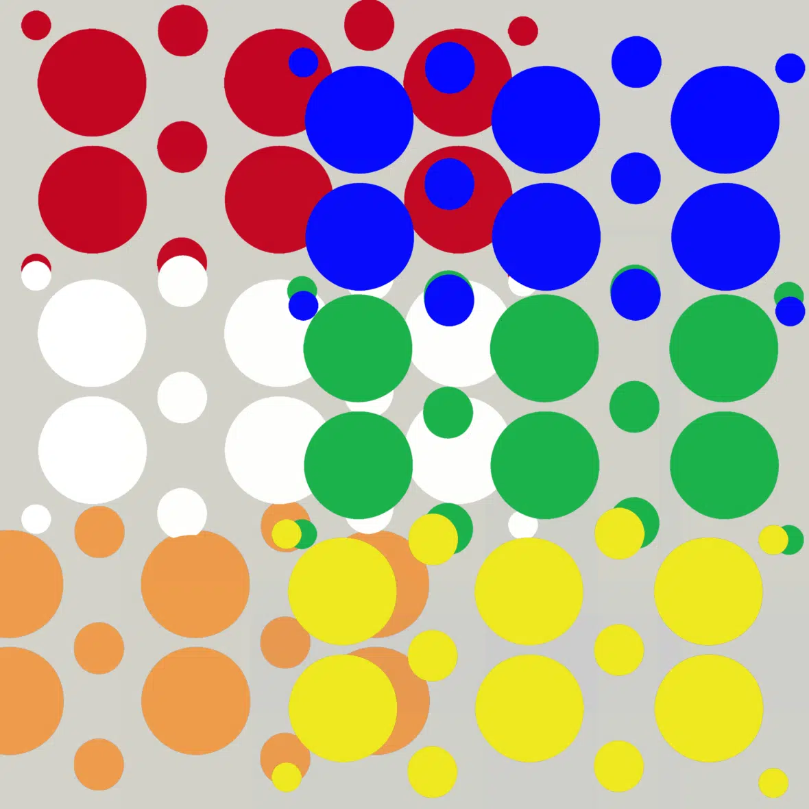 Herbruikbare statische raamsticker – Mix Confetti per kleur