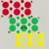 Herbruikbare statische raamsticker - Mix Confetti Rood/Groen/Geel