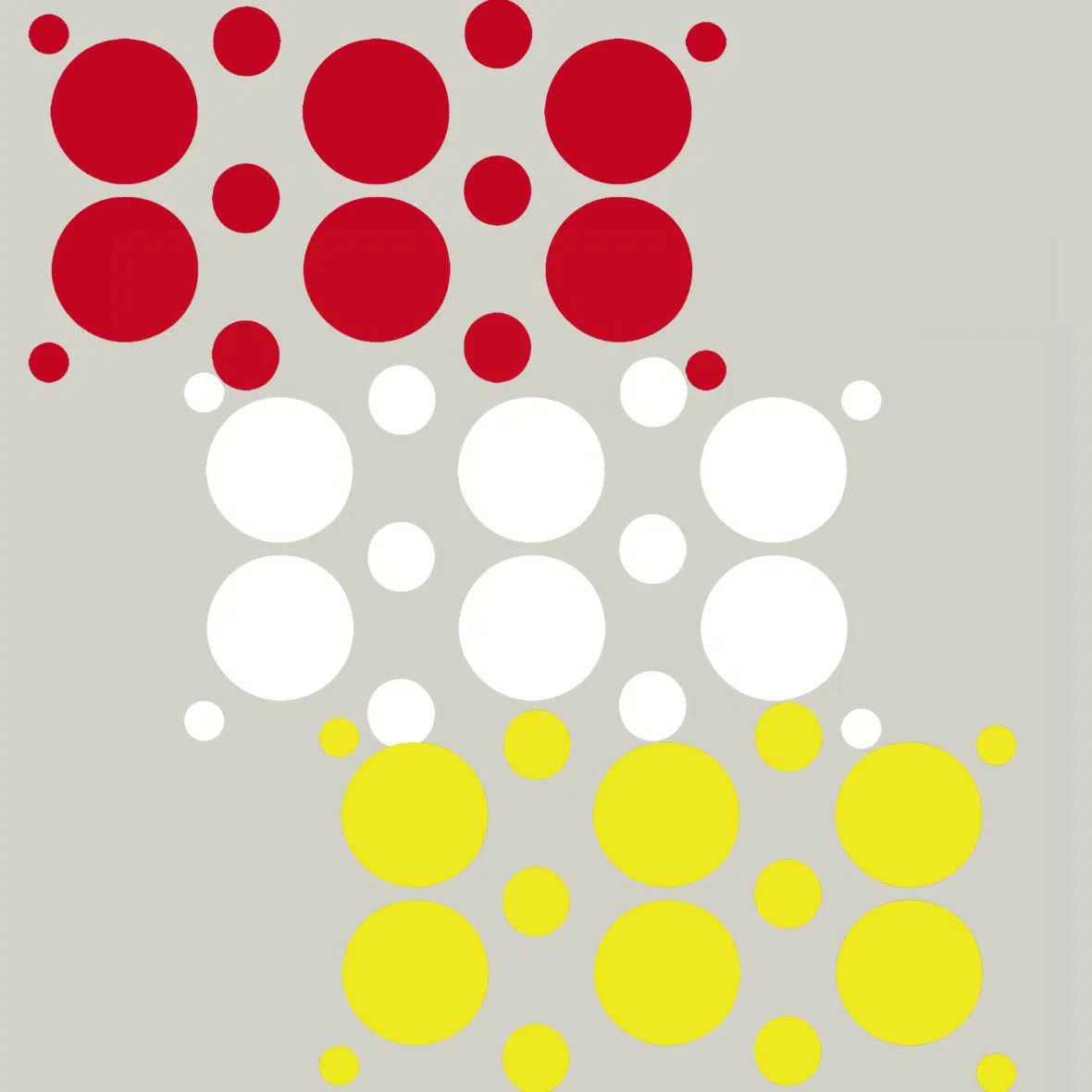 Herbruikbare statische raamsticker – Mix Confetti Rood/Wit/Geel
