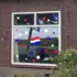 Herbruikbare statische raamstickers - Koningsdag