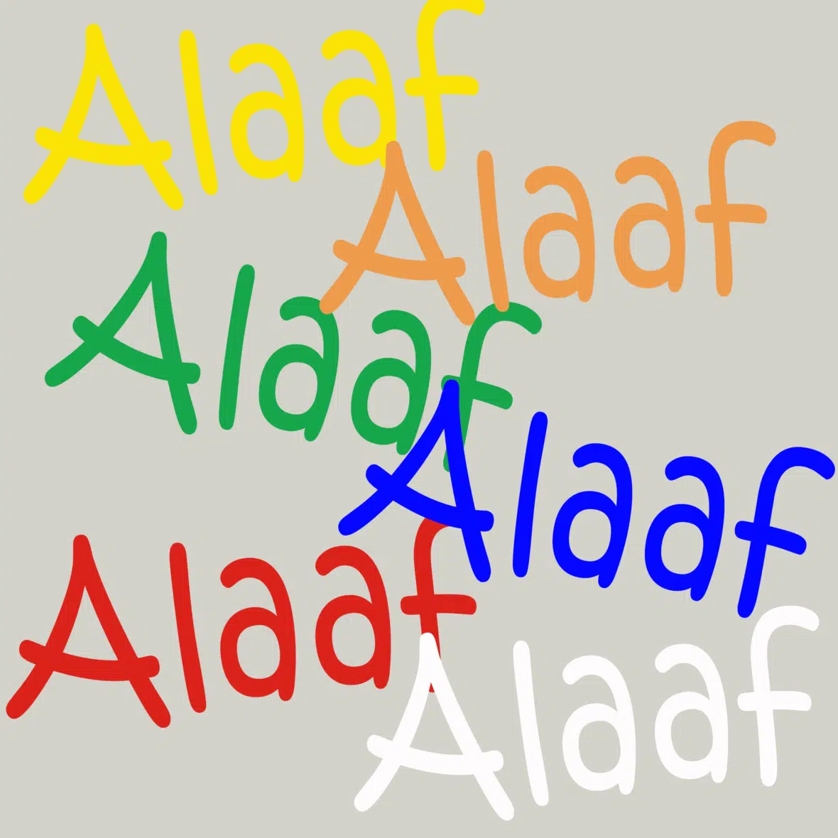 Herbruikbare statische raamsticker – Alaaf per kleur