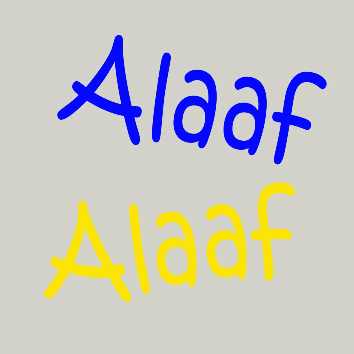 Herbruikbare statische raamsticker – Alaaf Blauw/Geel