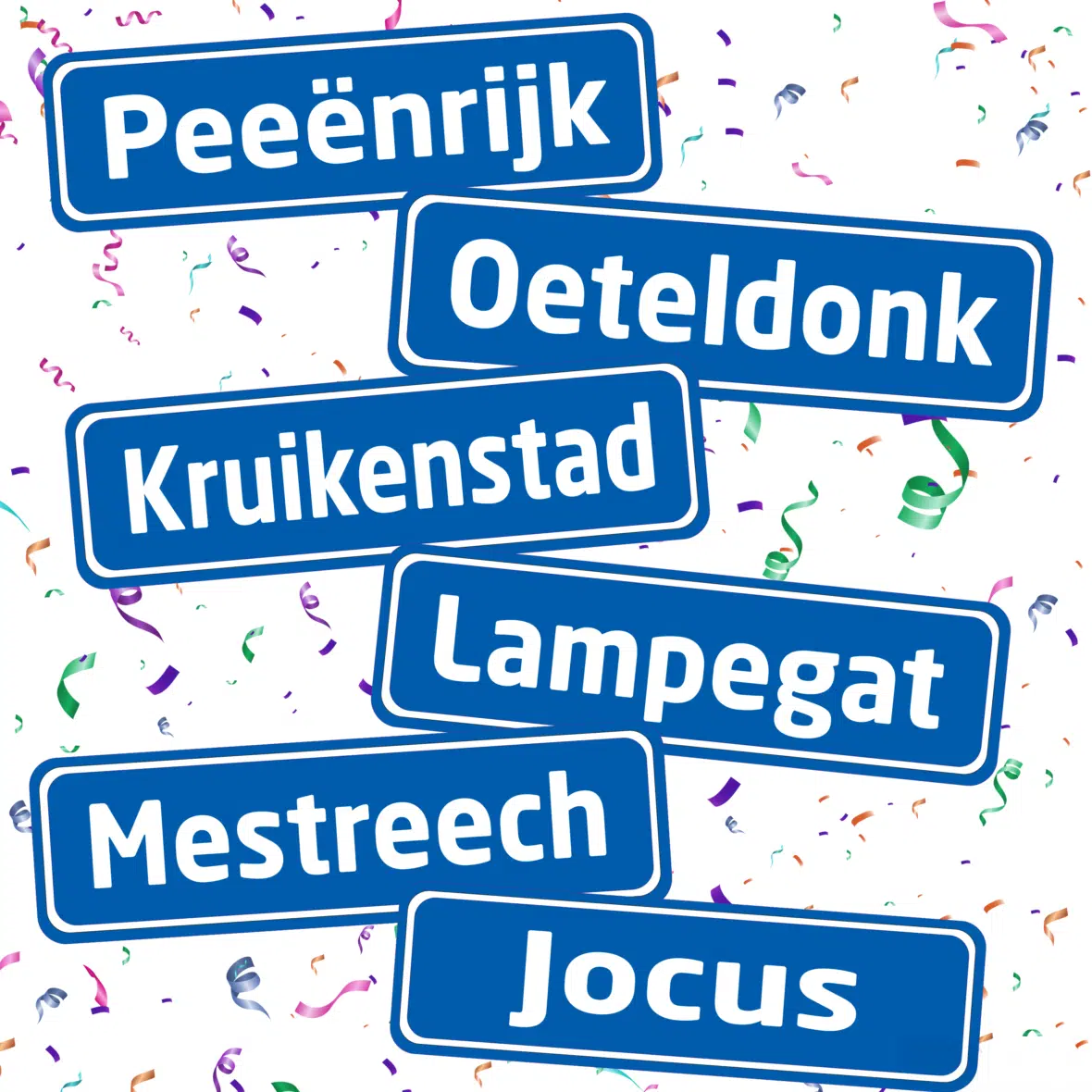 Herbruikbare statische raamsticker – Naamplaat Carnaval